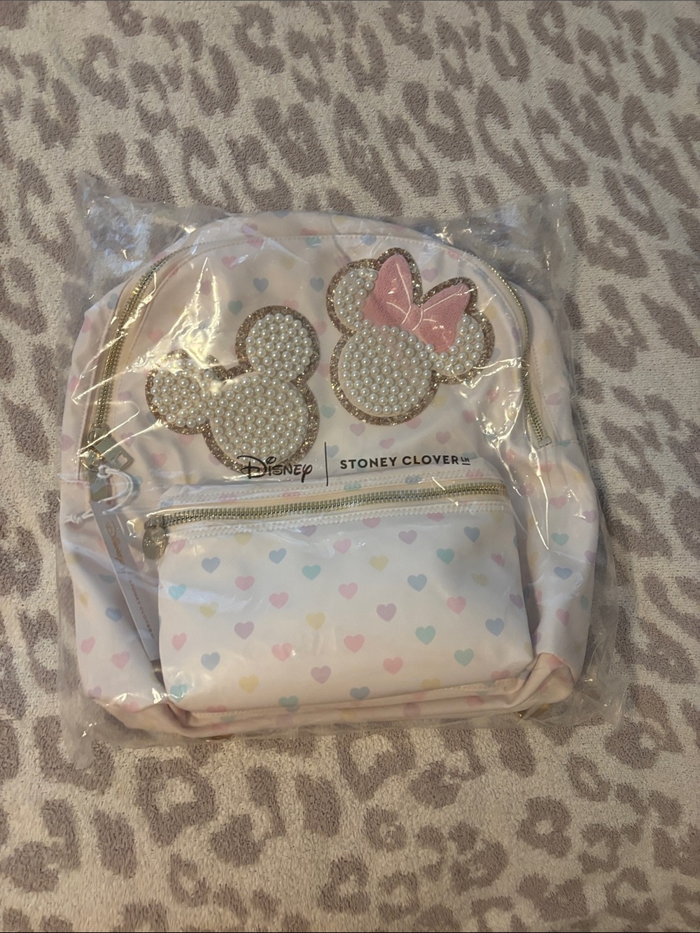 Stoney Clover Lane Pastel Hearts Classic Backpack Disney Pearl